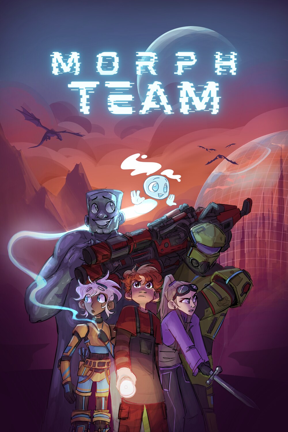 Morph Team — original animated universe concept poster